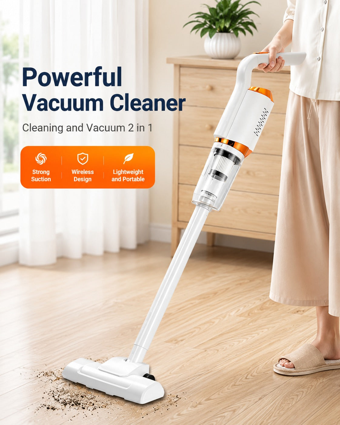 Wireless Vacuum Cleaner 2-in-1